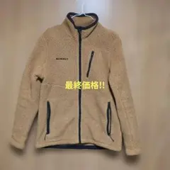 DESCENTE フリースジャケット ボア ベージュ レディース SS - メルカリ