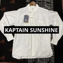 キャプテンサンシャイン　サイズMボタンダウン白シャツ【美品】
