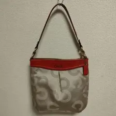 COACH　コーチ　2way　ショルダーバッグ　オプアート