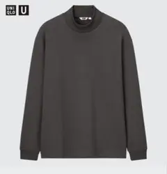 UNIQLO U モックネックプルオーバー　 ダークグレー XL サイズ