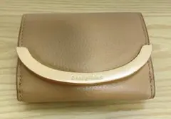 SEE BY Chloe 折り財布　ピンクベージュ　ミニウォレット