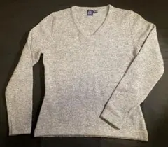 【SALE】OLD GAP 青タグ/ウールセーターVネック グレー XXS美品