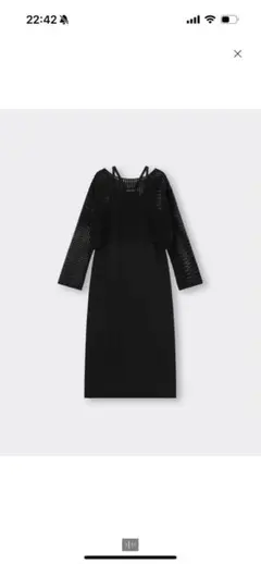 GU ブラックメッシュトップス