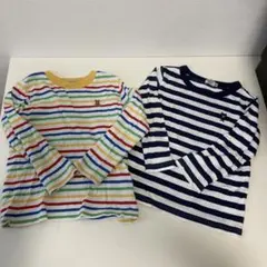 ミキハウス ロンT 2枚セット 100 ダブルビー インナー 肌着 下着にも