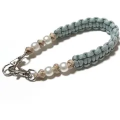 【Rin☆aroma様リクエストページ】パラコード　パール　ハンドストラップ