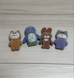 むにゅ　ミニチュアマスコット 4点セット