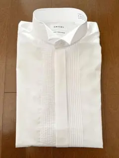 ウィングカラーシャツ　結婚式　タキシード　フォーマルシャツ ホワイト