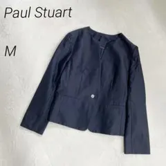 PaulStuart　ノーカラージャケット　上品　洗える　薄手　長袖のサムネイル