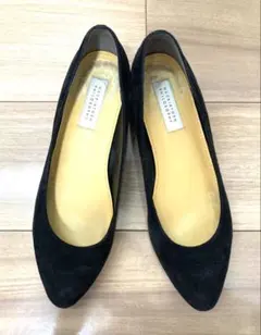 MARGARETHOWELL◆スエードパンプス◆ブラック◆24.5cm