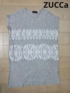 ZUCCa　半袖　レース　刺繍　日本製　チュニック　Tシャツのサムネイル