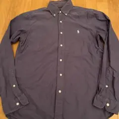k*5様 ポロラルフローレン　ボタンダウンシャツ パープル色　サイズS クラシッ