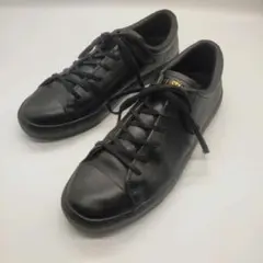美品　コンバース　coupe スニーカー　黒　革　25.5　converse