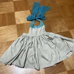 MARLMARL エプロン ベージュ×ブルー