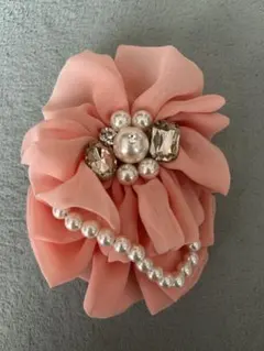 セレモニー☆フォーマル☆コサージュ☆ビジュー＆パール☆卒業入学卒園入園☆ピンク