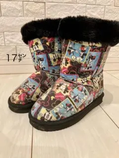 ミッキー・ミニー柄 ブーツ 17cm