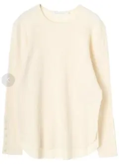 AMERICAN HOLIC ラウンドヘムUネックニット