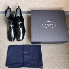 PRADA 24ss アンクルブーツ　スクエアトゥ　定価20万円以上のサムネイル
