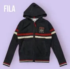 FILA GOLF パーカー Mサイズ フルジップ 長袖 ニット A-460のサムネイル