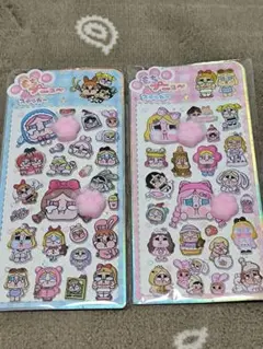 肉球シール 2枚 立体シール