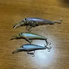 Lucky Craft Bevy Shad ルアー 3個セットのサムネイル