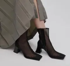 AMERI VINTAGE アメリヴィンテージ シアー ブーツ ブラック 黒 Lのサムネイル