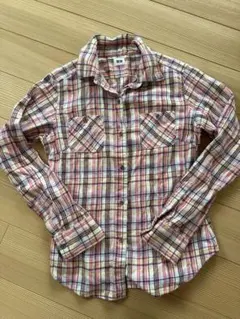 UNIQLO チェック柄 長袖シャツ Mサイズ