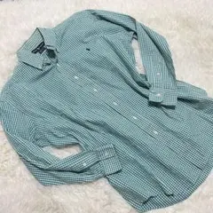 ラルフローレン　長袖シャツ　チェック柄　BD　shirt　L　YARMOUTH