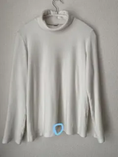 UNIQLO L ホワイト タートルネック フリース
