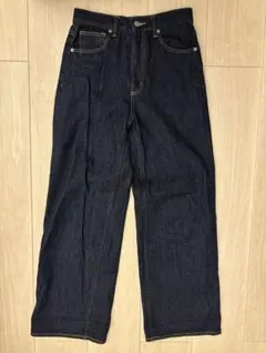 【美品】GU ジーユー　ハイウエストセミワイドジーンズ　Mサイズ