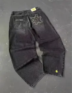 黒バギーデニムスターチーム menes jaded london bigboy似