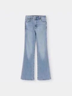 GU デニムハイウエストフレアパンツ　S