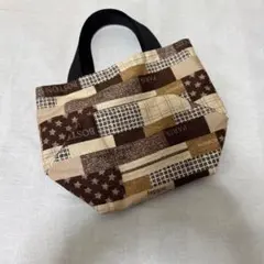 パッチワークデザイン トートバッグ