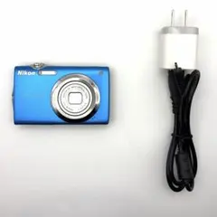Nikon COOLPIX S32 ブルー 本体 バッテリー・充電コード - メルカリ