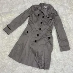 GRADE グレー ダブルブレスト ロングコート　トレンチコート　アウター　L