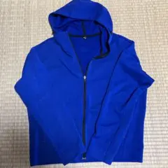 ユニクロ　青色 Lサイズ フルジッパー フード付きジャケットのサムネイル