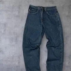 カーハートCarharttデニムパンツ青ブルー革タグトラディショナルフィット