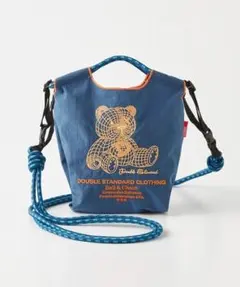【新品】ダブスタ×Ball&Chain/ベアショルダーバッグサックスブルーのサムネイル