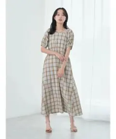 earth music&ecology ワンピース ロング チェック 2way