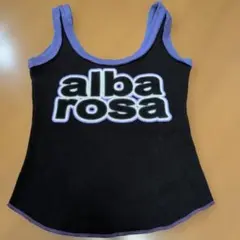 ALBAROSA ロゴプリント タンクトップ ブラックのサムネイル