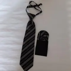 キッズ　ポケットチーフとネクタイ　セット