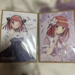 五等分の花嫁 二乃 イラスト色紙セット