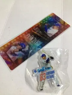 中日ドラゴンズ 板山祐太郎選手 63 カプセルトイ アクリルピンバッチ
