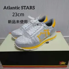 新品未使用　Atlantic SТARS　シルバー/イエロー　レオパード