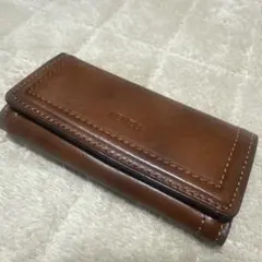 KENZO ブラウン レザー キーケース