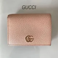 GUCCI 二つ折り財布 ピンク 美品のサムネイル