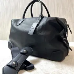 希少　SOMES SADDLE×HT LABEL 2wayボストン　ブラック 荷物持ちの強い味方「ハロン 2WAYボストントート