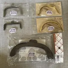 INAZUMA 木工がま口WK-2001含む　口金5点セット　ブラウン