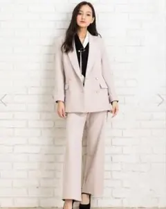 salire サリア テーラード ジャケット ベルト付き パンツ セットアップ