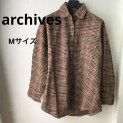 archives チェック柄 長袖シャツ