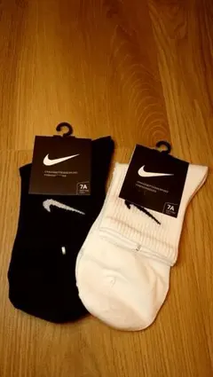 Nike スポーツソックス 22〜26cm ブラック/ホワイト　セット